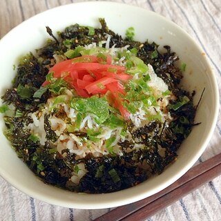 しらす海苔丼